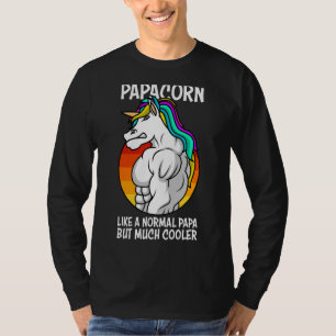 Mens Dadacorn Papacorn Unicorn Dad T-Shirt