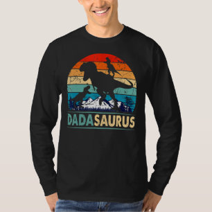 Mens Dadasaurus Rex Dinosaur Dada Saurus Father's T-Shirt