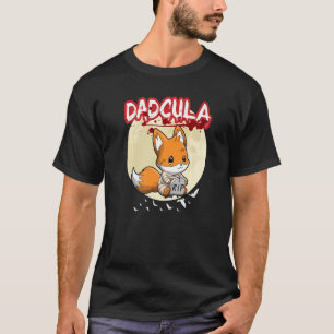 Mens Dadcula Dracule Vampire Dad Halloween Party F T-Shirt
