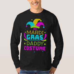 Mens Daddy Dad Papa Mask Masquerade Parade Jester T-Shirt