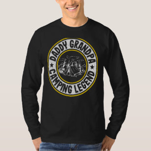 Mens Daddy Grandpa Camping Legend Rv Camper Dad Ou T-Shirt