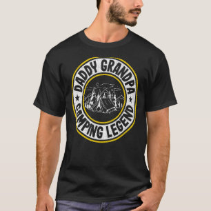 Mens Daddy Grandpa Camping Legend Rv Camper Dad Ou T-Shirt