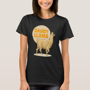 Mens  Daddy Llama  From Daughter Son Father's Day T-Shirt