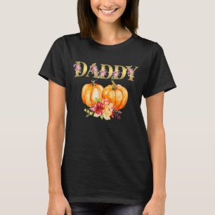 Mens Daddy of Little Pumpkin 1st Birthday Dad Papa T-Shirt
