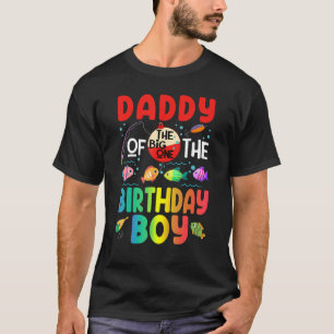 Mens Daddy Of The Birthday Boy Ofishally One Birth T-Shirt