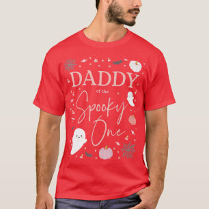 Mens Daddy of the Spooky One Girl First Birthday P T-Shirt