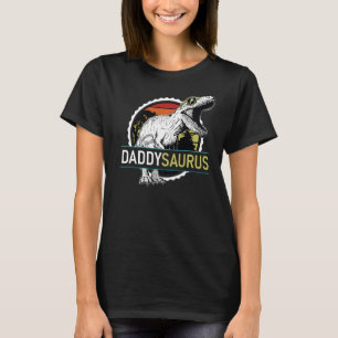 Mens Daddysaurus Rex  Dinosaur Father Dad Vintage  T-Shirt
