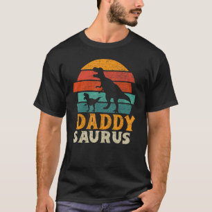 Mens Daddysaurus T Rex Dinosaur Funny Daddy Saurus T-Shirt