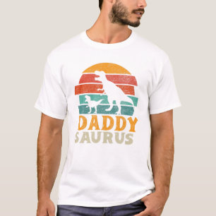 Mens Daddysaurus T Rex Dinosaur Funny Daddy Saurus T-Shirt