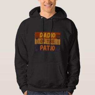 Mens Dadio Of Patio Funny Vintage Style Grilling F Hoodie