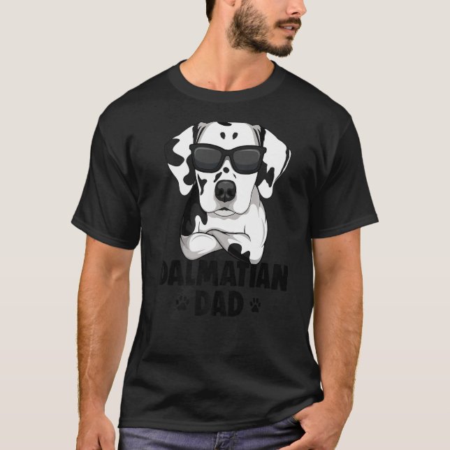 Mens Dalmatian Dog Dad Premium T-Shirt (Front)