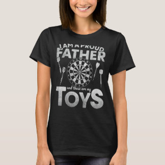 Mens Dart Dad Proud Darts Father T-Shirt