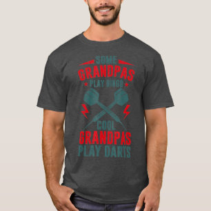 Mens Dart Player Cool Grandpas Play Darts T-Shirt