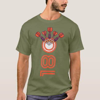 Mens Dartboard Darts 180 Dartplayer T-Shirt