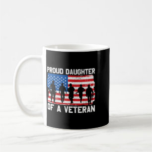 Mens Daughter Of Veteran Memorial Day Patriotic Coffee Mug