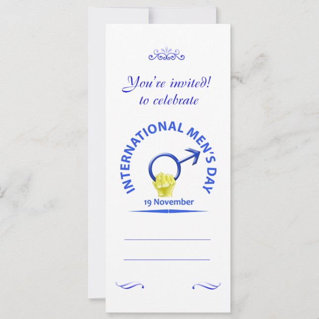 Men's Day Invitations (Front)
