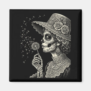 Mens Day Of Government Agencyd Skull Sugar Magnet