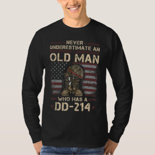 Mens Dd 214 Alumni Veteran U S Flag Soldier Dd214 T-Shirt