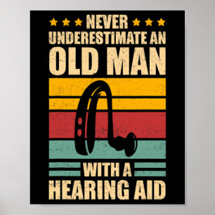 Mens Deaf Awareness ASL and Deaf Pride  Poster