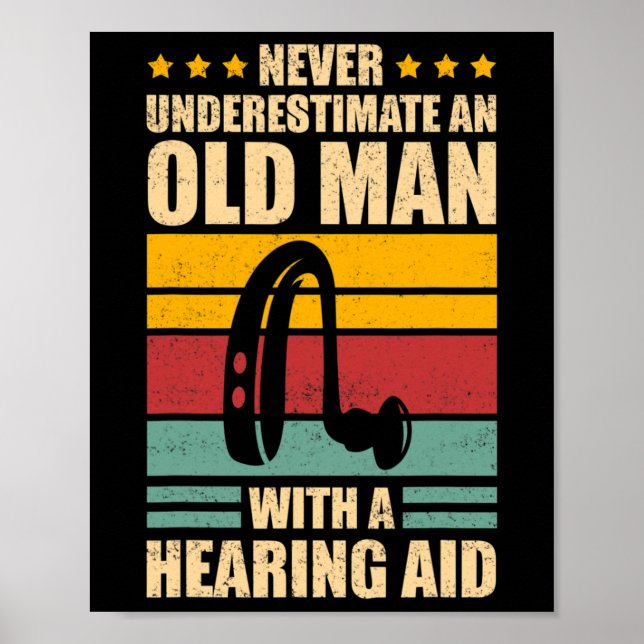 Mens Deaf Awareness ASL and Deaf Pride  Poster (Front)