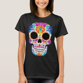 Mens Dia De Los Muertos Sugar Skull Cinco De Mayo T-Shirt
