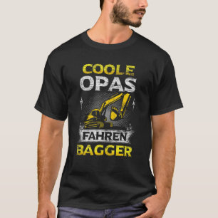 Mens Digger Driver Grandpa Construction Machine D T-Shirt