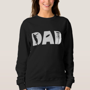 Mens Disc Golf Dad Sport Frolf Frisbee 70s 80s Sweatshirt
