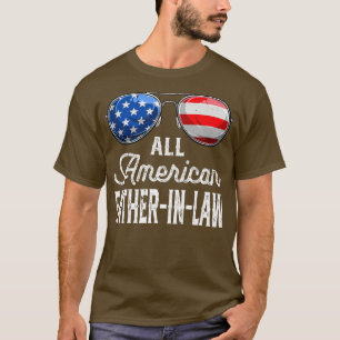 Mens Distressed All American FatherInLaw 4th Of Ju T-Shirt