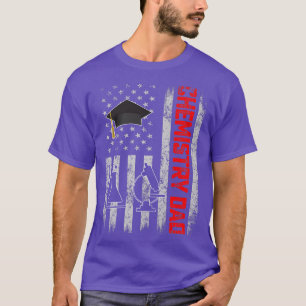 Mens Distressed USA Flag Chemistry Dad Patriotic F T-Shirt