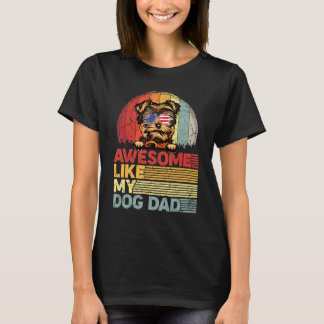 Mens Distressed Yorkshire Terrier Awesome Like My  T-Shirt
