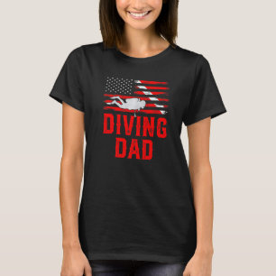 Mens Diving Dad For Father Scuba Diver Down Dive A T-Shirt