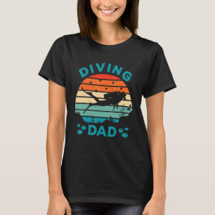 Mens Diving Dad Scuba Diver Underwater Snorkelling T-Shirt