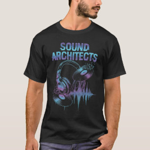 Men's Dj Sound Architects Neon Headphones  T-Shirt