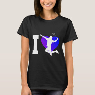 Men's Dminton Player Shuttle T-Shirt