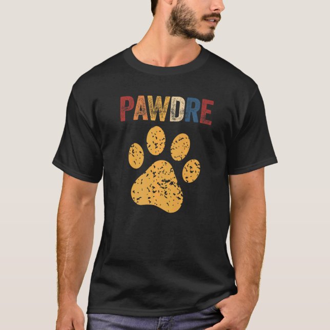 Mens Dog Dad Pawdre Cat Dad Outfit Pets Pet Paw T-Shirt (Front)