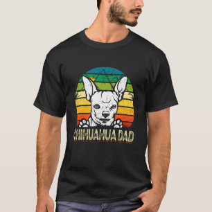 Mens Dog Dad Retro Best Chihuahua Dog Dad Ever Fat T-Shirt