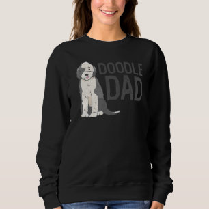 Mens Dog Doodle Dad Sheepadoodle Sweatshirt