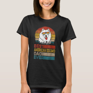 Mens Dog Vintage Best American Eskimo Dad Evers F T-Shirt