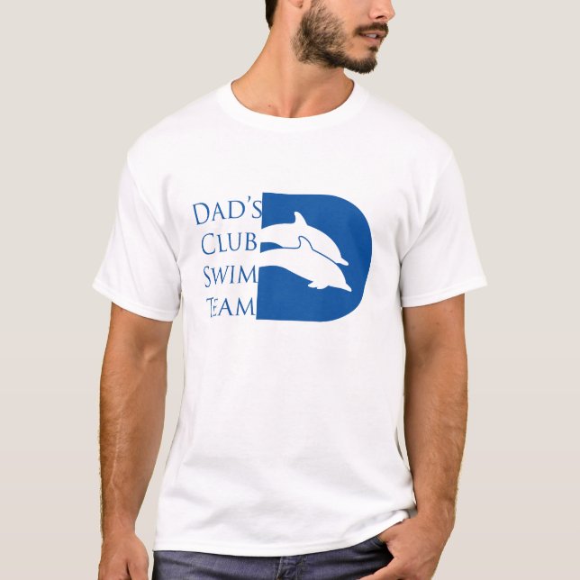 Men's Dolphin T-shirt, white T-Shirt (Front)