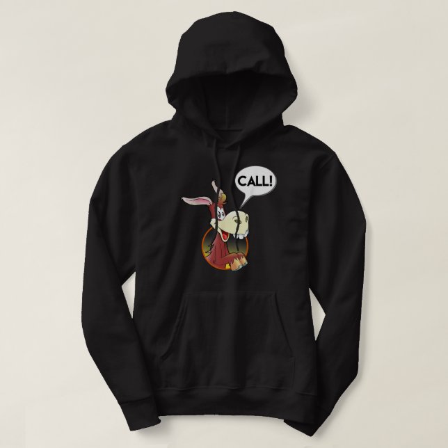 Mens Donkey Poker Player - Funny Poker Gift  Hoodie (Design Front)