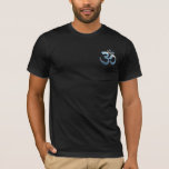 Mens Double Sided Bella Canvas Om Mantra Yoga T-Shirt<br><div class="desc">Front And Back Om Mantra Gold Sun Meditation Yoga Blue See Inspirational Fitness Symbol Asana Relax Elegant Template Men's Bella Canvas Basic Black T-Shirt.</div>