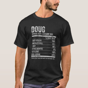 Mens Doug Nutrition Personalized Name Funny Name F T-Shirt