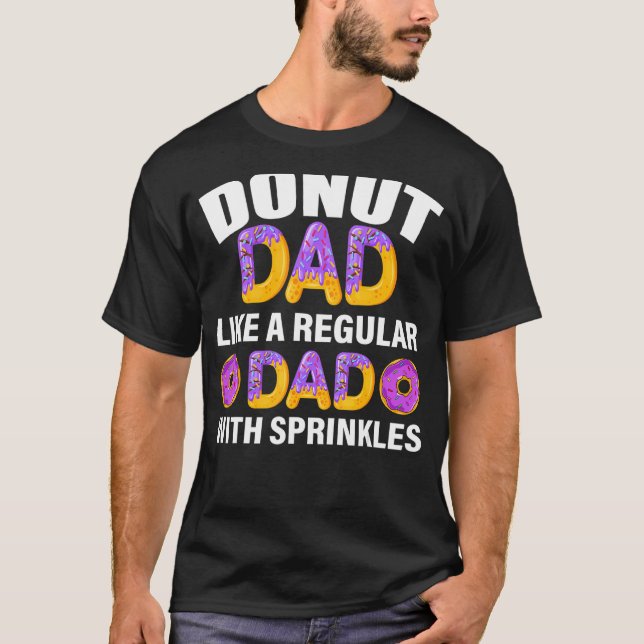 Mens Doughnut Dad Like A Regular Dad  Doughnuts Da T-Shirt (Front)