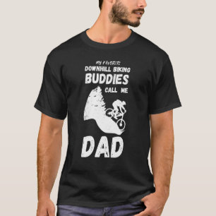 Mens Downhill Biking Buddies Dad Cycling Biker Mou T-Shirt