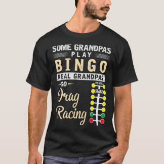 Mens Drag Racing Grandpa Mechanic Dragster T-Shirt