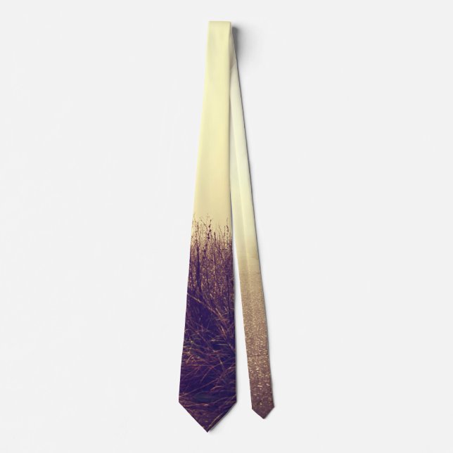 Mens Dress Tie Sunrise Pathway Walkway Path Side W (Front)