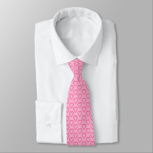 Men's Dress Tie-Valentine Hearts Tie