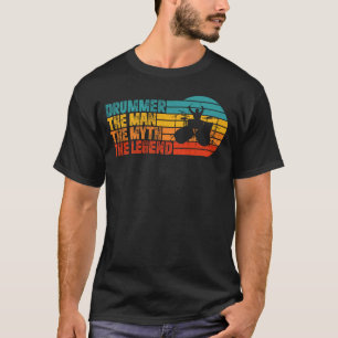Mens Drummer Gift Man Myth The Legend_fullprint T-Shirt