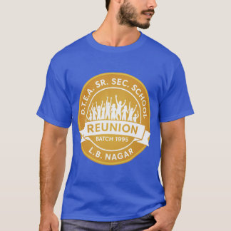 Men's DTEA LBN 1995 Gold on Blue White T-shirt