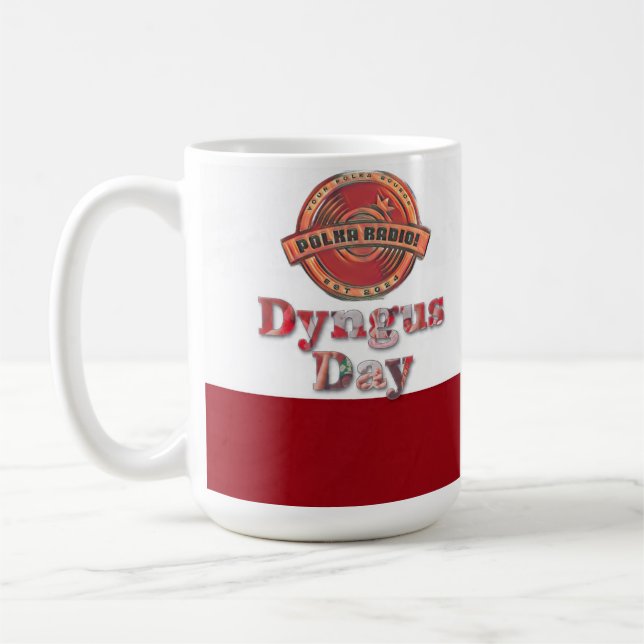 Men's Dyngus Day Polka Radio Coffee Mug (Left)